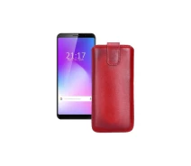 Купить - чехол для смартфона  Вытяжка из кожи для телефона Cubot Power Красный