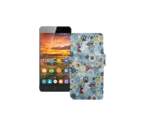 Купить - чехол для смартфона  Чехол-книга из экокожи для телефона S-Tell M510 Круги-цветные