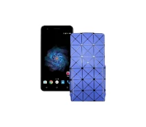 Купить - чехол для смартфона  Чехол-флип из экокожи для телефона S-Tell P771 Синий ромб