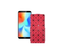 Купить - чехол для смартфона  Чехол-флип из экокожи для телефона TP-Link Neffos C9a Красный ромб