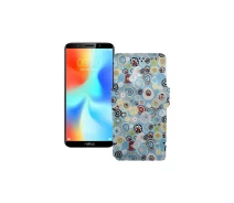 Купить - чехол для смартфона  Чехол-книга из экокожи для телефона TP-Link Neffos C9a Круги-цветные