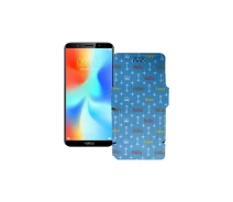 Купить - чехол для смартфона  Чехол-книга из экокожи для телефона TP-Link Neffos C9a Фэшн голубой