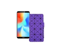 Купить - чехол для смартфона  Чехол-книга из экокожи для телефона TP-Link Neffos C9a Фиолетовый ромб