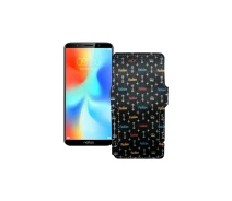 Купить - чехол для смартфона  Чехол-книга из экокожи для телефона TP-Link Neffos C9a Фэшн черный