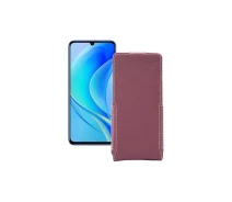 Купить - чехол для смартфона  Чехол-флип из экокожи для телефона Huawei Nova Y70 Бордовый