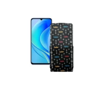 Купить - чехол для смартфона  Чехол-флип из экокожи для телефона Huawei Nova Y70 Фэшн черный