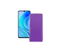 Купить - чехол для смартфона  Чехол-флип из экокожи для телефона Huawei Nova Y70 Фиолетовый