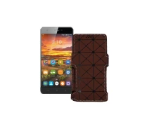 Купить - чехол для смартфона  Чехол-книга из экокожи для телефона S-Tell M510 Коричневый ромб