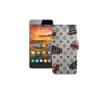 Купить - чехол для смартфона  Чехол-книга из экокожи для телефона S-Tell M510 Луи-Витон-белый