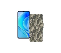 Купить - чехол для смартфона  Чехол-книга из экокожи для телефона Huawei Nova Y70 Хаки-зеленый