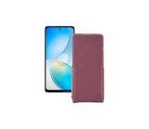 Купить - чехол для смартфона  Чехол-флип из экокожи для телефона Infinix Hot 12 Бордовый