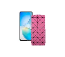 Купить - чехол для смартфона  Чехол-флип из экокожи для телефона Infinix Hot 12 Розовый ромб