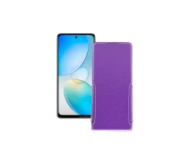 Купить - чехол для смартфона  Чехол-флип из экокожи для телефона Infinix Hot 12 Фиолетовый