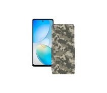 Купить - чехол для смартфона  Чехол-флип из экокожи для телефона Infinix Hot 12 Хаки-зеленый