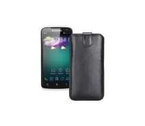 Купить - чехол для смартфона  Вытяжка из кожи для телефона Lenovo S820 Черный