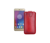 Купить - чехол для смартфона  Вытяжка из кожи для телефона Lenovo Vibe K6 Power (K33a42) Красный