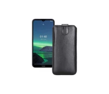 Купить - чехол для смартфона  Вытяжка из кожи для телефона Nokia 1.4 Черный