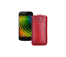 Купить - чехол для смартфона  Вытяжка из кожи для телефона Fly IQ4413 Красный