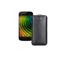 Купить - чехол для смартфона  Вытяжка из кожи для телефона Fly IQ4413 Черный