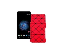 Купить - чехол для смартфона  Чехол-книга из экокожи для телефона S-Tell P771 Красный ромб