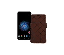 Купить - чехол для смартфона  Чехол-книга из экокожи для телефона S-Tell P771 Коричневый ромб