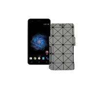 Купить - чехол для смартфона  Чехол-книга из экокожи для телефона S-Tell P771 Серый ромб