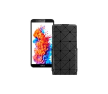 Купить - чехол для смартфона  Чехол-флип из экокожи для телефона TP-Link Neffos C5 Plus Черный ромб