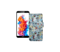 Купить - чехол для смартфона  Чехол-книга из экокожи для телефона TP-Link Neffos C5 Plus Круги-цветные