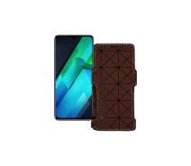 Купить - чехол для смартфона  Чехол-книга из экокожи для телефона Infinix Note 12 VIP Коричневый ромб