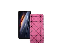 Купить - чехол для смартфона  Чехол-флип из экокожи для телефона Tecno Pova 4 Pro Розовый ромб