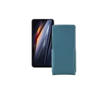 Купить - чехол для смартфона  Чехол-флип из экокожи для телефона Tecno Pova 4 Pro Тм. Бирюзовый