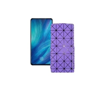 Купить - чехол для смартфона  Чехол-флип из экокожи для телефона Vivo X27 Фиолетовый ромб