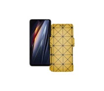 Купить - чехол для смартфона  Чехол-книга из экокожи для телефона Tecno Pova 4 Pro Золотой ромб