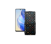 Купить - чехол для смартфона  Чехол-флип из экокожи для телефона Infinix Zero 5G 2023 Фэшн черный