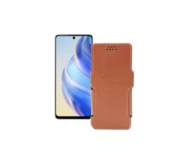 Купить - чехол для смартфона  Чехол-книга из экокожи для телефона Infinix Zero 5G 2023 Коричневый
