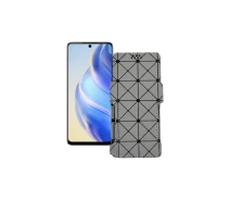 Купить - чехол для смартфона  Чехол-книга из экокожи для телефона Infinix Zero 5G 2023 Серый ромб