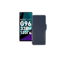 Купить - чехол для смартфона  Чехол-книга из экокожи для телефона Infinix Note 11 Pro Черный глянец