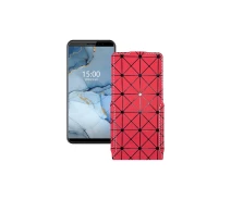 Купить - чехол для смартфона  Чехол-флип из экокожи для телефона Hafury A7 Красный ромб