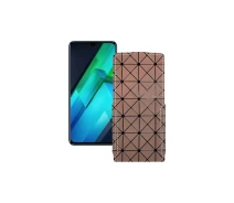 Купить - чехол для смартфона  Чехол-флип из экокожи для телефона Infinix Note 12 VIP Коричневый ромб