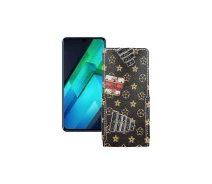 Купить - чехол для смартфона  Чехол-флип из экокожи для телефона Infinix Note 12 VIP Луи-Витон-коричневый