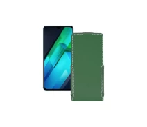 Купить - чехол для смартфона  Чехол-флип из экокожи для телефона Infinix Note 12 VIP Темно-зеленый