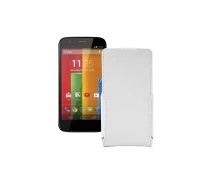 Купить - чехол для смартфона  Чехол-флип из экокожи для телефона Motorola Moto G XT1031 Белый