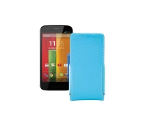 Купить - чехол для смартфона  Чехол-флип из экокожи для телефона Motorola Moto G XT1031 Голубой