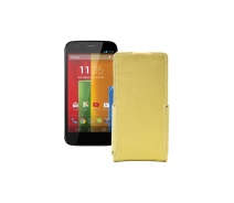 Купить - чехол для смартфона  Чехол-флип из экокожи для телефона Motorola Moto G XT1031 Золотой