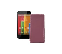 Купить - чехол для смартфона  Чехол-флип из экокожи для телефона Motorola Moto G XT1031 Бордовый