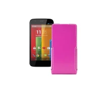 Купить - чехол для смартфона  Чехол-флип из экокожи для телефона Motorola Moto G XT1031 Розовый