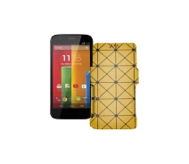 Купить - чехол для смартфона  Чехол-книга из экокожи для телефона Motorola Moto G XT1031 Золотой ромб