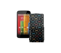 Купить - чехол для смартфона  Чехол-флип из экокожи для телефона Motorola Moto G XT1031 Фэшн черный