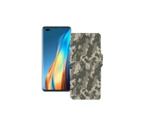 Купить - чехол для смартфона  Чехол-книга из экокожи для телефона Tecno Phantom X Хаки-зеленый