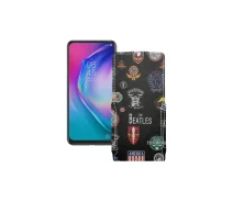 Купить - чехол для смартфона  Чехол-флип из экокожи для телефона Tecno Camon 15 Premier Битлз
